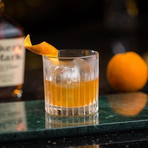 300ml Bar Restaurant Single Layer Vertical Striped Glass Cup Juice Tea Clear Mug Cocktail Glass Bar Juice Sparkling Water Glass