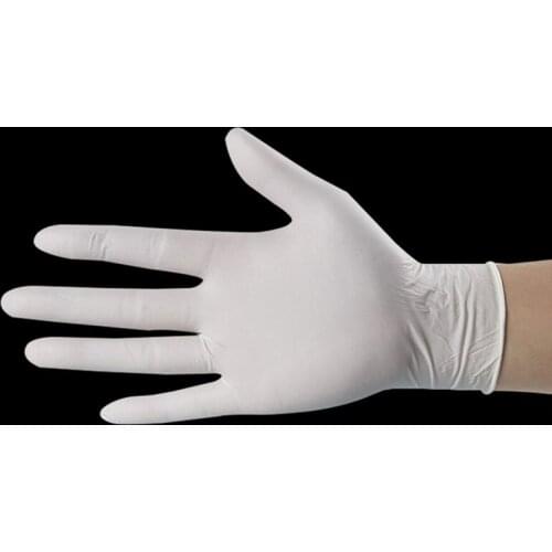 S glove cream Ultra-thin touch Disposable Latex Gloves Dishwashing Kitchen Work Household Rubber Garden Gloves 100pc