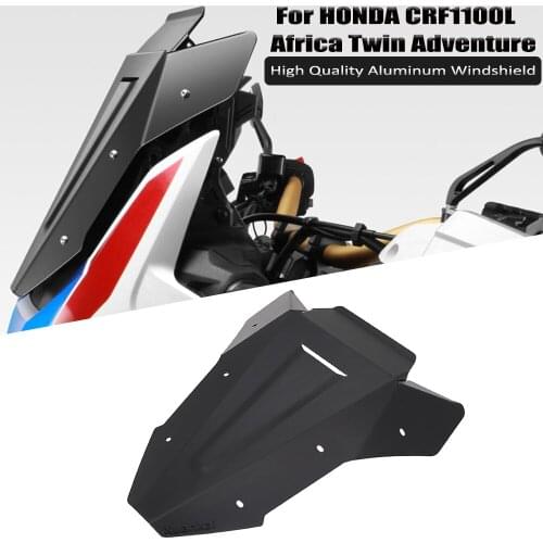 For Honda africa twin crf1100l crf 1100l adventure 2020- Motorcycle aluminum windshield Front Baffle Accessories crf 1100 l