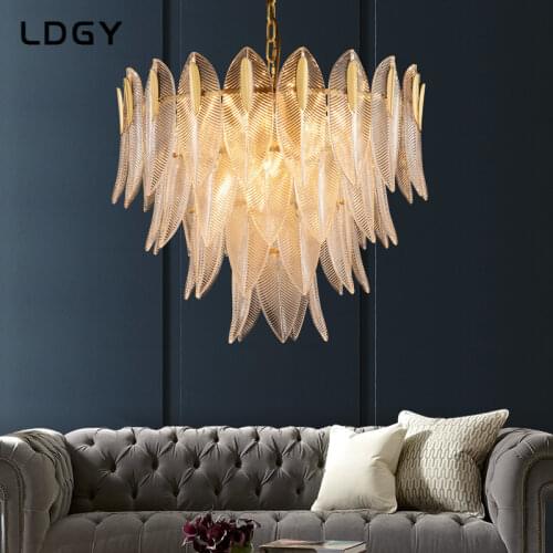 Light luxury chandelier living room atmospheric lighting net red ins wind restaurant light creative decorative crystal chandelie