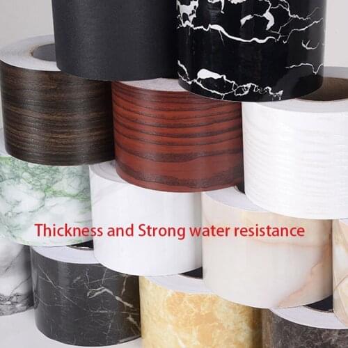 PVC Modern Self-adhesive Film Wallpaper Waterproof Waist Line Wall Sticker Living room Corridor Border Decorative Floor Skirting