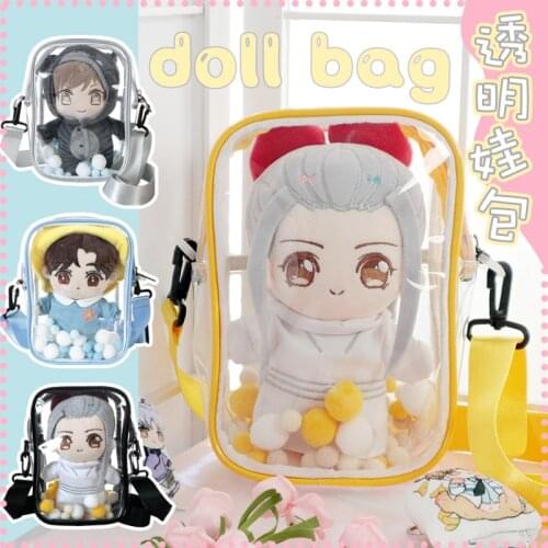 20cm Doll Bag Anime Harajuku Lolita Kawaii Itabag Mini Messenger Bag Transparent Shoulder Bag Japanese Potable Handbags