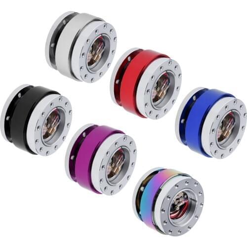 Universal CarSteering Wheel Short Hub Adapter Quick Release Kit Accessories, Aluminum Alloy