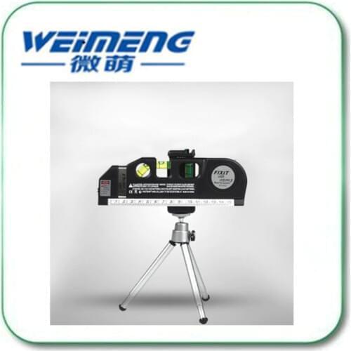 Weimeng brand New Black Laser Level Horizon Vertical Measure Aligner Standard adjusted Metric Ruler Multipurpose Measure