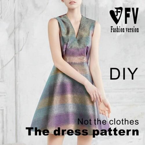 Pattern Making Womens Fashion Sleeveless Dress Clothing Sewing Drawing BLQ-465