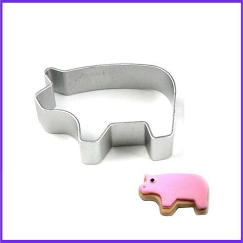 Animal Pig Shape Aluminium Mold Cookie Dessert Cake Sugar Craft Biscuit Cutter Baking Mold Tool baking Decorating tools for cake
