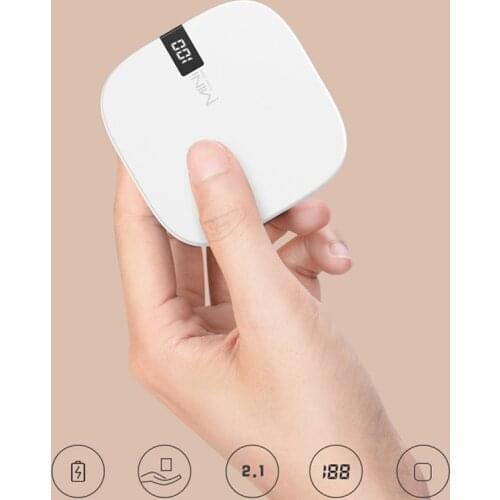 Mini Power Bank With Digital Display Powerbank 10000mAh Poverbank For Samsung S20 Xiaomi mi iPhone 11 pro External Battery Pack