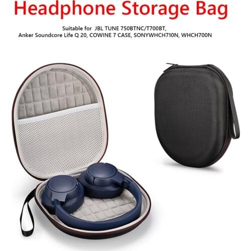 Hard EVA Headphone Carrying Case Pouch for JBL TUNE 750BTNC/T700BT Anker Soundcore Life Q 20 COWINE 7 CASE SONYWHCH710N WHCH700N