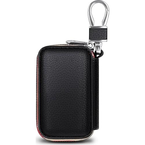 1pcs car key case Lychee pattern protection cover men women key case Porta Chaves For Peugeot KIA 207 208 Ford Fiesta BMW Volvo