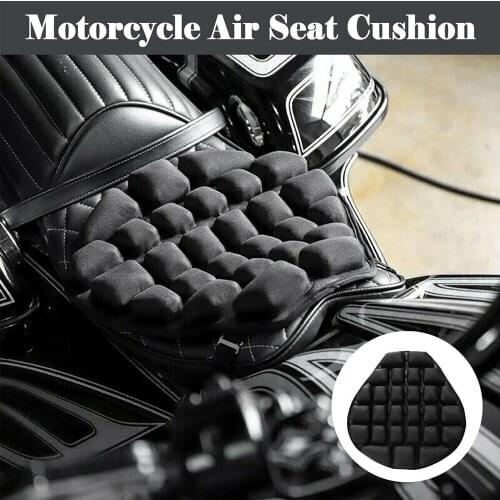 1PC Motorcycle Air Seat Cushion Pressure Relief Ride Seat Cushion TPU Water-Fillable Seat Pad for Cruiser Touring Saddles