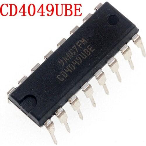 10PCS CD4049UBE DIP16 CD4049 DIP CD4049BE DIP-16 new and original IC