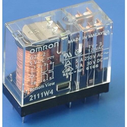 10PCS/lot Relay G2R-2-5VDC 5V 5A 8PIN New original OMRON Power relays