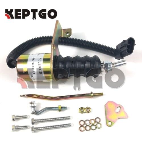 12V fuel shutoff solenoid,stop solenoid 3932017 SA-3742-12 for Deutz Bosch RSV