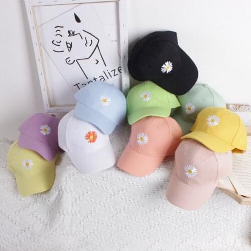 2020 New Fashion Kids Boys Girls Embroidered Daisy Childrens Baseball Cap