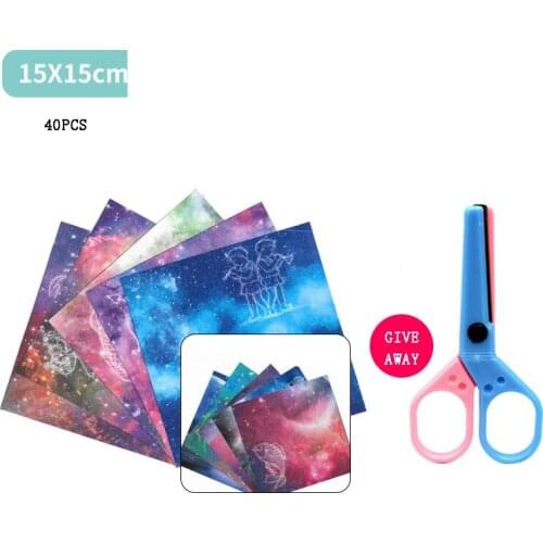 40/60Pcs Square Origami Double-sided Pattern Decorative Card Origami Paper Marble Bronzing Folded Crane Paper Card Making DIY