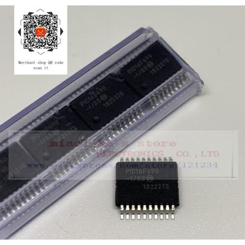[ 5pcs/1lot ] 100%New original; PIC16F690-I/SS PIC16F690 -I/SS 16F690-I/SS - IC MCU 8BIT 7KB FLASH 20SSOP