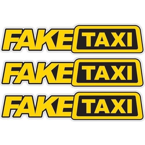 Car Sticker Drift Turbo Hoon Racing Car FAKE TAXI Funny Smooth And Durable Bright Sticker Decal PET Car Exterior