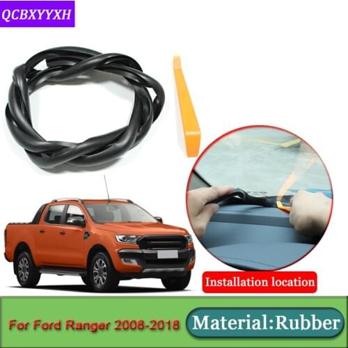 Car-styling For Ford Ranger 2008-2018 Anti-Noise Soundproof Dustproof Car Dashboard Windshield Sealing Strips Auto Accessories