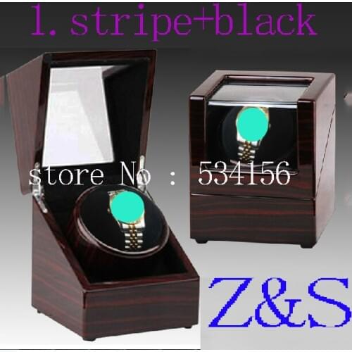 Free shipping luxury rotary automatic rotating wooden watch winder display box high gloss piano paint watch winder big size