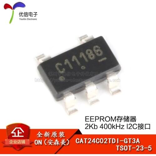 CAT24C02TDI-GT3A TSOT-23-5 EEPROM 2Kb 400kHz