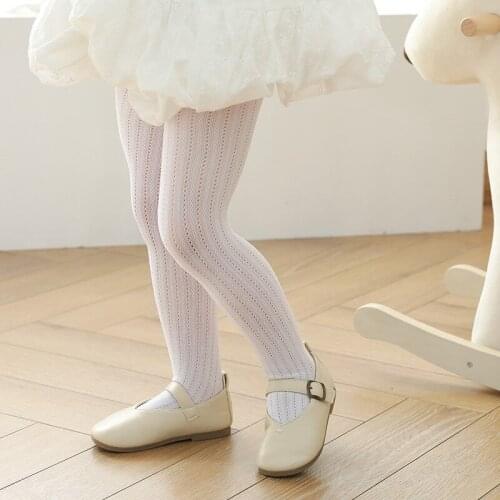 Baby Pantyhose Kids Girls Princess Mesh Thin Tights Children Stockings White Pink Gray Soft Hosiery Spring Summer Autumn