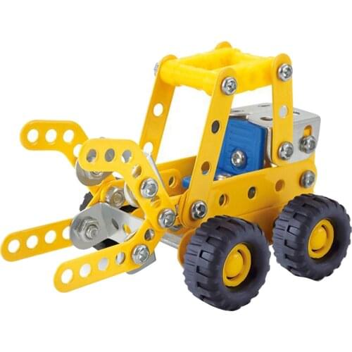 Car Building Blocks Transportation Engineering Vehicle Block Model Toys for Children Xmas New Year Gift