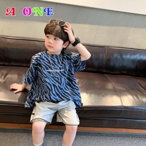 Summer boys clothes kids t-shirt baby tee fashion Leopard children tops 2T to 12T yrs