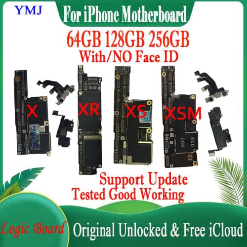 Factory unlocked for iphone 4 4S 5 5C 5S SE Motherboard with IOS System,100% Original for iphone 5 Mainboard with Free iCloud