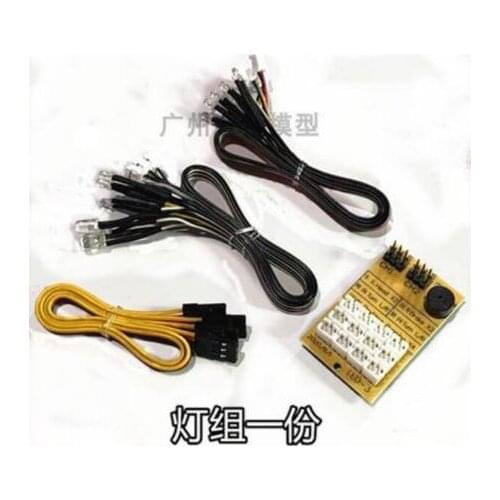 MN MN86K MN86KS G500 Big G RC car spare parts Upgrade lamp group linkage lamp headlight steering LED simulation