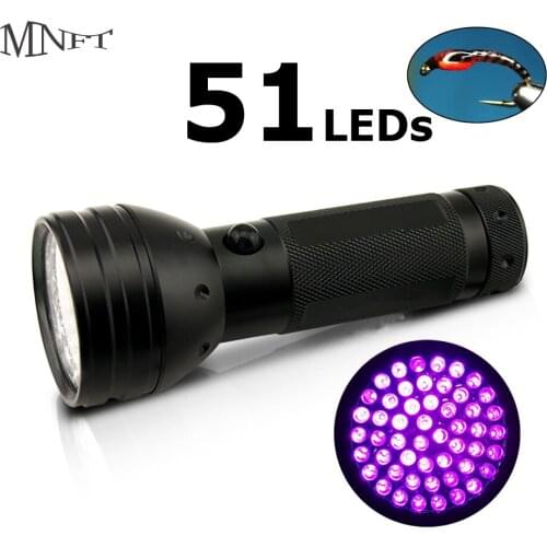 MNFT 51 LED Ultra Violet UV Light Flashlight Lamp For DIY Fly Tying Buzzer Bug Nymph Head LOCA Glue Curing