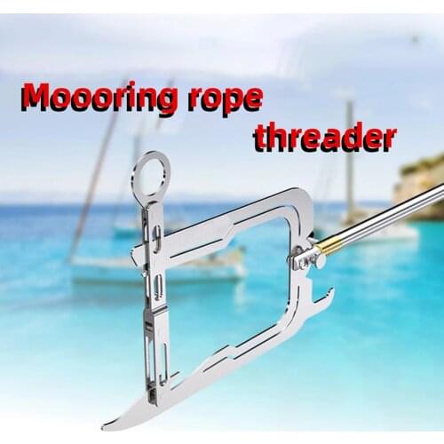 Multi-Purpose Mooring Rope Dock Hook Stainless Steel Long-distance Threader Portable Stop Ship Kayak Accessories Boat Tool