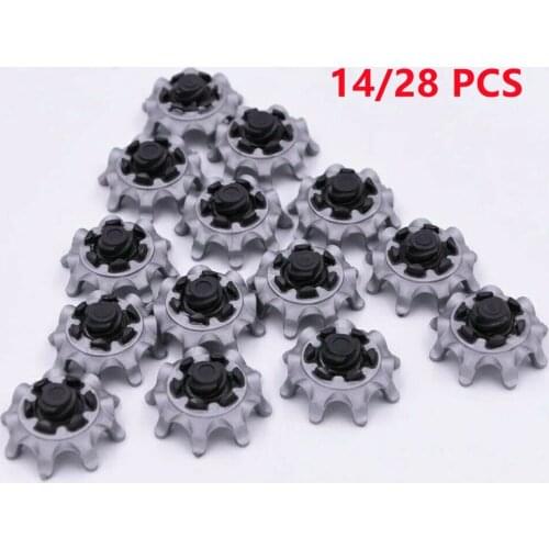 14/28 Pcs Golf Soft Spikes Pins Turn Fast-Wist Studs Cleats Golf Shoes For FootJoy Replacement Set Training Aids TPU Durable