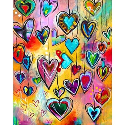 Dpsupr Full Square/Round Drill 5D DIY Diamond Painting "Oil painting heart" Embroidery Cross Stitch 5D Home Decor Gift D4567