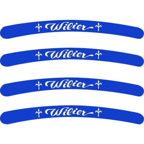 4pcs for Wilier stickers bike stickers bike MTB BDC BIKE Tuning Rim Wheel Decal Sticker Logo Emblem