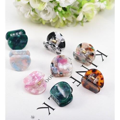 New Acetate Chic Minimalist Cute Acrylic Hair Clip Leopard Hair Grip Barrettes Hairpin Hair Accessories for Women