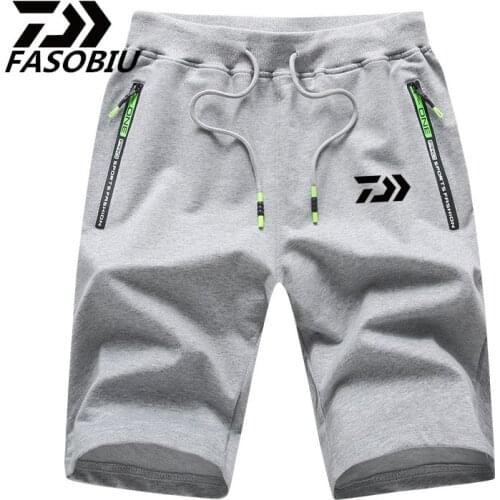 New DAIWA Fishing Pants Drawstring Outdoor Shorts Cotton Sport Breathable Fishing Clothing Elastic Waist Man Short Pants L-5XL