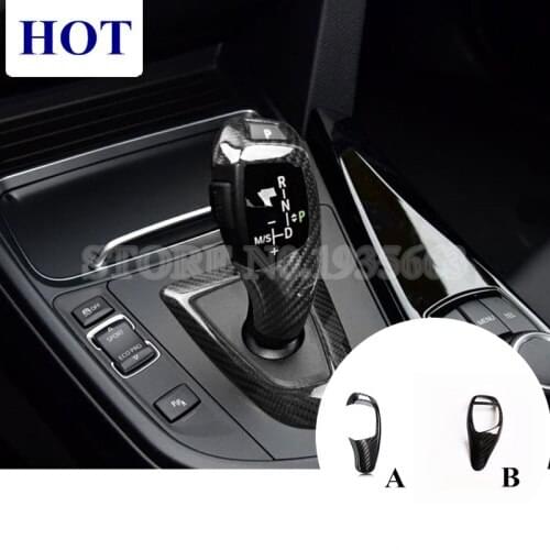 Carbon Fiber Gear Shift Knob Cover For BMW 3 Series F30 F34 2013-2018 Car accesories interior Car decoration