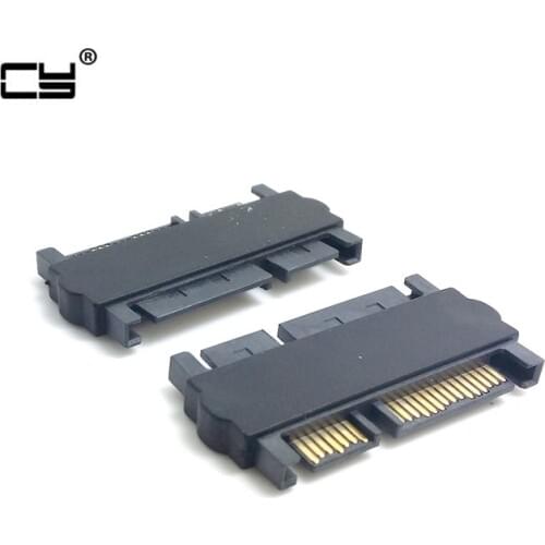 3.5" & 2.5inch SATA 22Pin 7+15 Male to SATA 22P 7+15 Male extension convertor Straight adapter