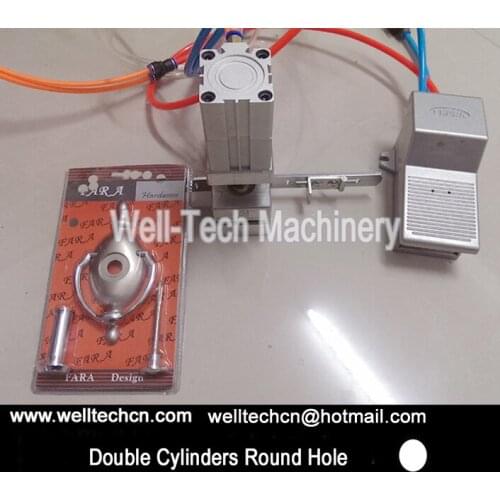 Plastic Card Hole Hard Plastic Shell Hanging Round Hole Pneumatic Puncher Punching Device