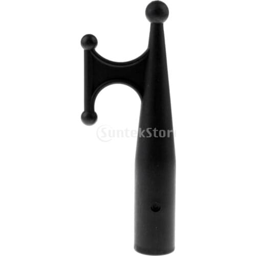 Premium Durable Black Nylon Mooring Marine Boat Kayak Raft Dinghy Hook Head Replacement Top for 1" Pipe/Tube
