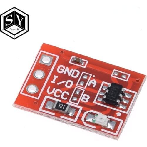 1PCS Great IT NEW TTP223 Touch button Module Capacitor type Single Channel Self Locking Touch switch sensor buttons