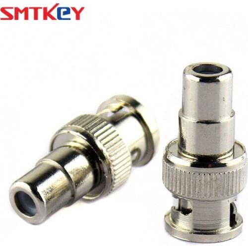 BNC Male Plug to RCA Female Plug Connetor for CCTV Camera cable