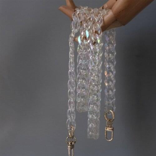 Clear Acrylic Handle Strap Replacement for Handmade Beach Bag Bucket Handbag