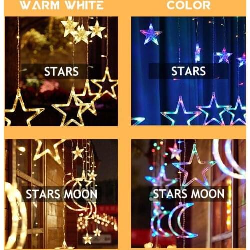 LED Solar Garden Ambient Light 3.5m Stars Moon Meteor Shower Garland Holiday Strip Light Outdoor Fairy Lights Decoration