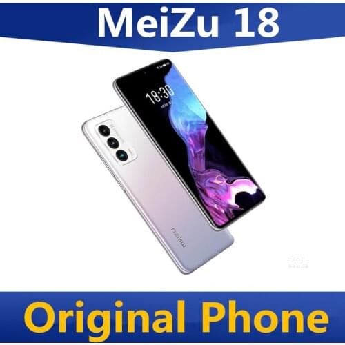 New Meizu 18 5G Android Phone Dual Sim Card Android 10.0 6.2" 120HZ 3120X1440 Snapdragon 888 64.0MP 12GB RAM 256GB ROM OTA
