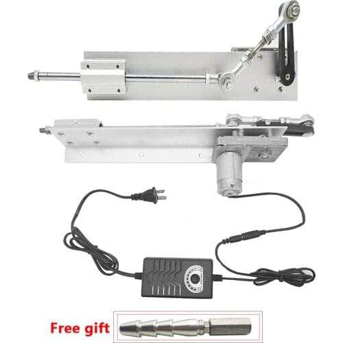 DC 12V/24V Telescopic Linear Actuator Adjustable 30-150mm Stroke Reciprocating Linear Mechanism Free connector