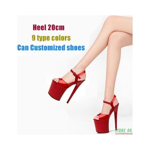 Walking Show Artifact Model High-heeled Shoes Sandals Thin-heeled 20cm Sexy Black Platform Hate Sky Women Shoes Summer New 2021