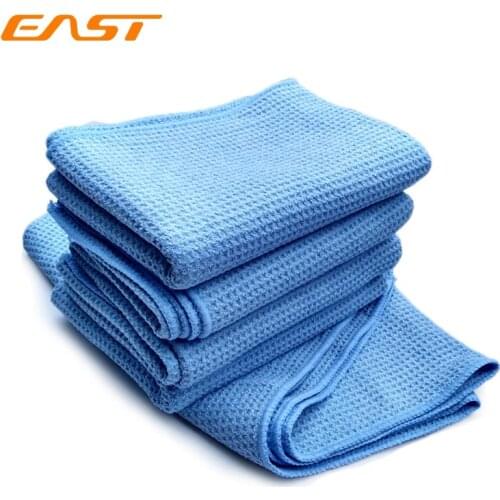 East 60x80CM Waffle Weave Microfiber Towels Big Size Car Cleaning Cloths Wipes Rag For Car Household Cleaning Cloth