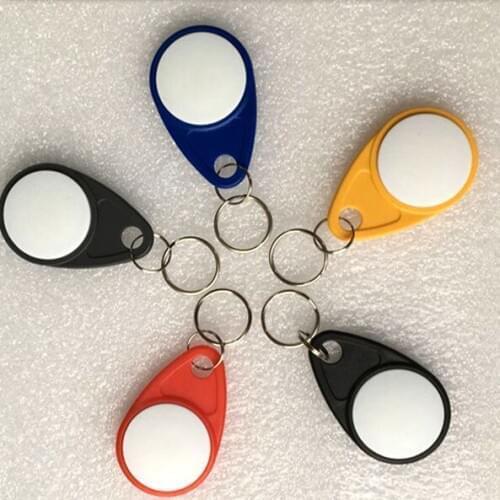 13.56MHz IC M1 S50 Keyfobs Tags Access Control RFID Key Finder Card Token Attendance Management Keychain ABS Waterproof