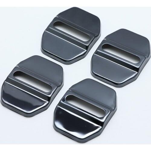 4pcs Anti Rust Car Door Lock Protective Buckle Cover For Mercedes-Benz benz GLC X253 C253 2015-2018 Car Styling Accessories